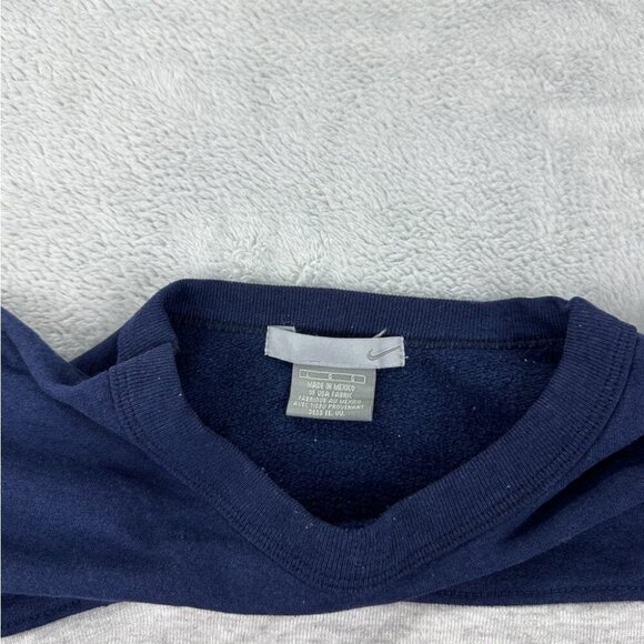 Nike Rework Crewneck - Navy Blue/Grey Tie-Dye - Size L (Fits Smaller) - Picture 4 of 12